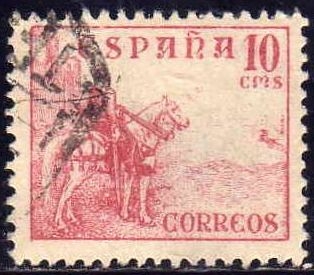 z vendido ESPAÑA 1940 917 Sello Rodrigo Diaz de Vivar. El Cid 10c Usado Espana Spain Espagne Spagna Spanje Spanien 